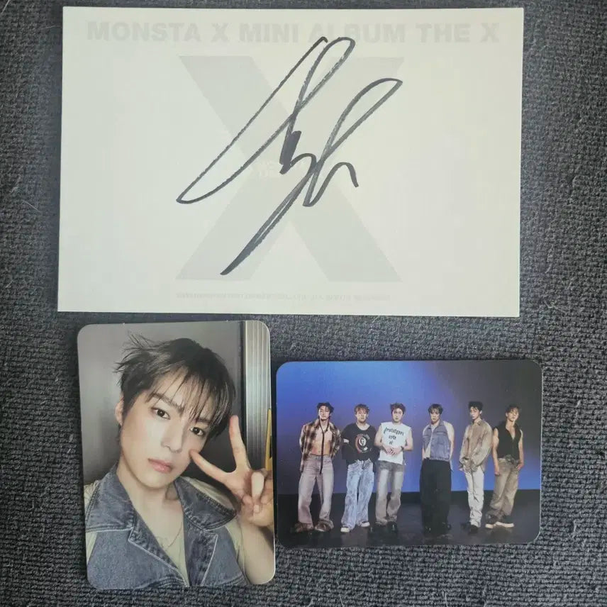 몬스타엑스 The X 앨범 싸인 + 포토카드 민혁