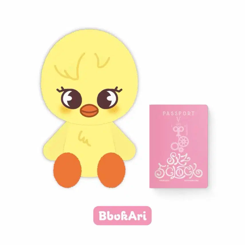 Stray Kids 뽁아리 테디 + 여권 케이스