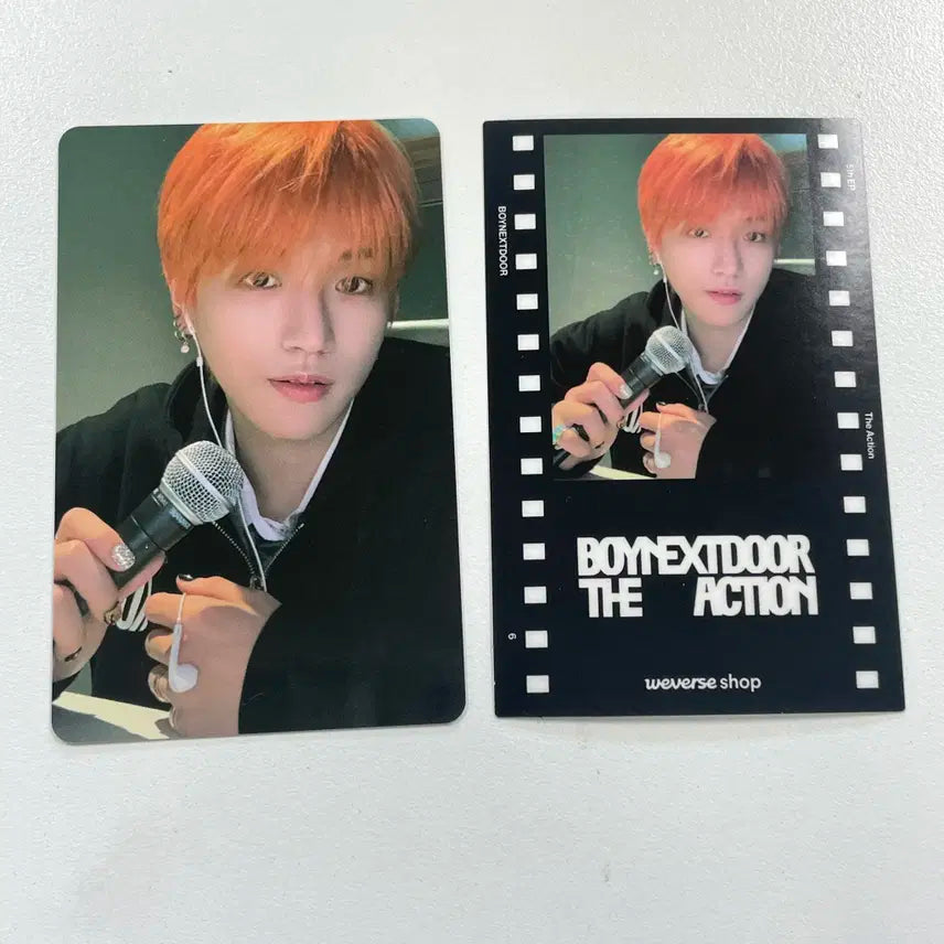 보넥도 리우 보이넥스트도어 디액션 위버스 특전 포카 프레임 세트