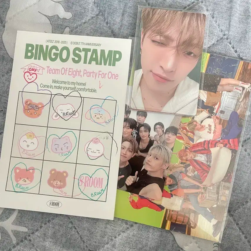 ATEEZ 에이티즈 7주년 팝업 8ROOM 룸스프레이 포카 세트