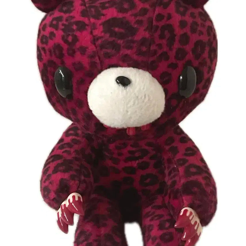 글루미베어 붉은색 호피 인형