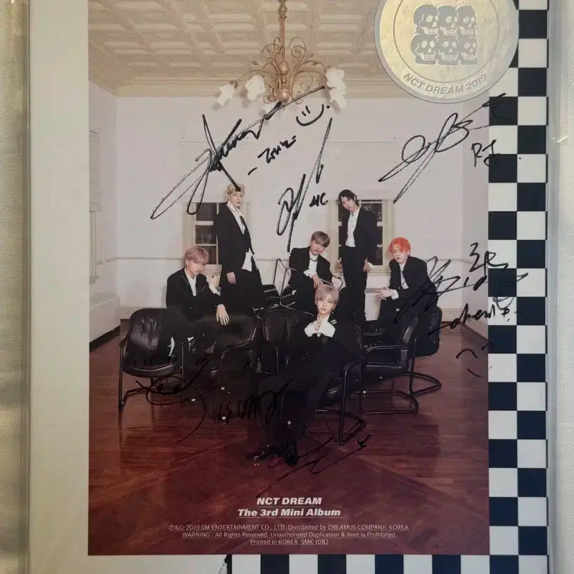 NCT DREAM 위 붐 비매 친필싸인앨범