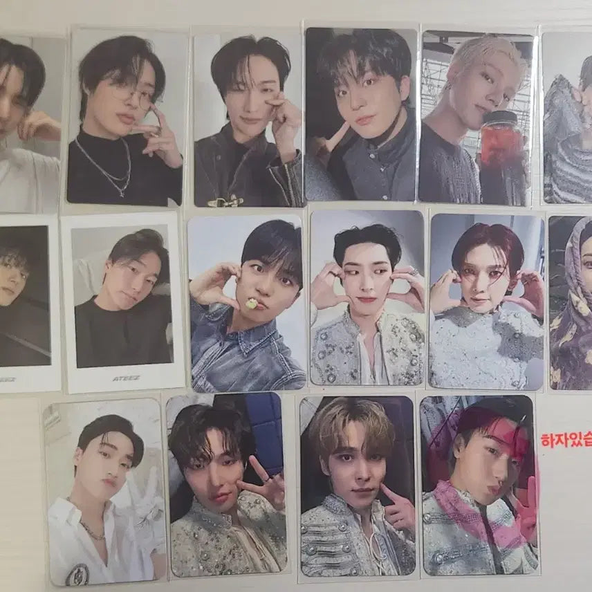 에이티즈 포카 37장 일괄 판매합니다!