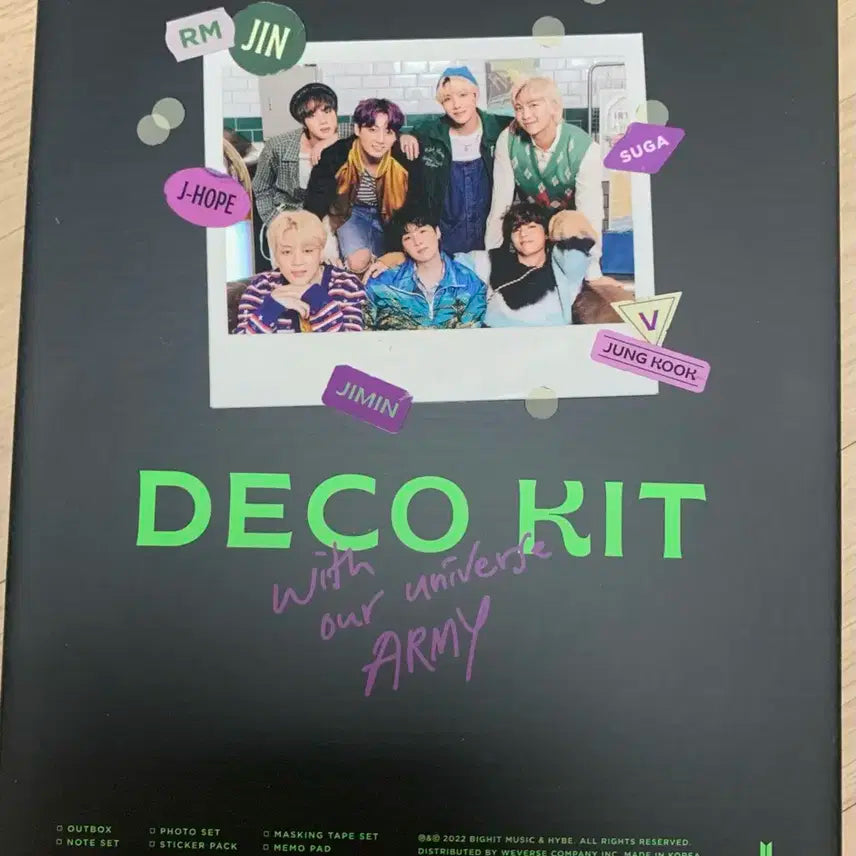 방탄소년단 BTS 데코키트 DECO KIT