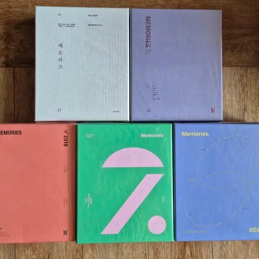 방탄 메모리즈 블루레이 17~21 (포카X) 일괄