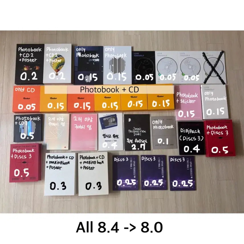 방탄 앨범 페르소나 온콘 cd 버터 포토북 처분 bts album pc