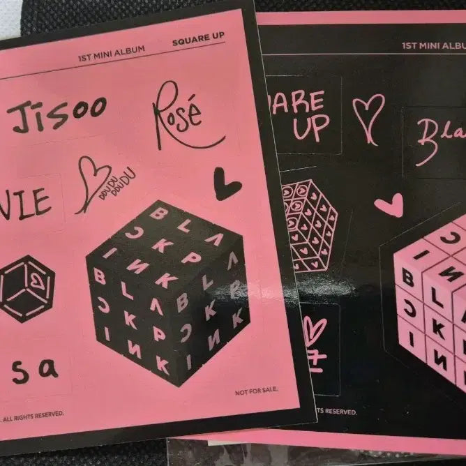 블랙핑크 스퀘어업 앨범 스티커