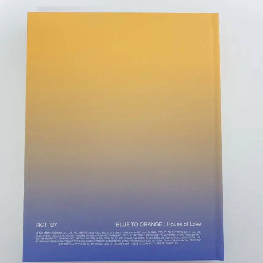 NCT 127 blue to orange 포토북