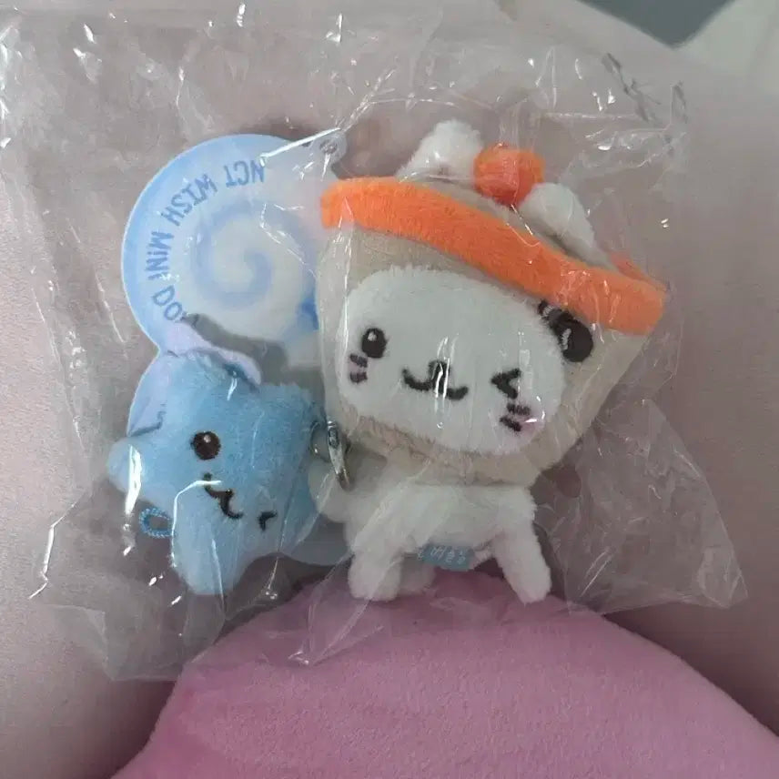 버블냥 미니돌 현물 미개봉 새상품 엔시티위시 로그인엠디 응원봉 키링