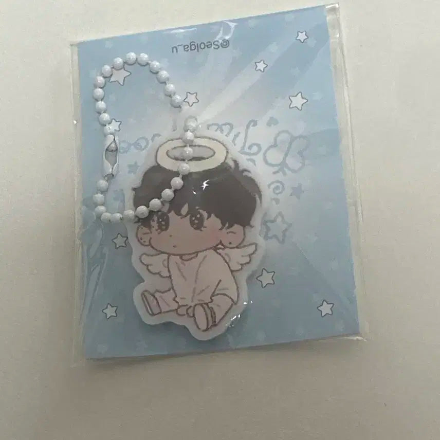 엔시티위시 리쿠 설가님 키링 천사 리쿠 아크릴 키링