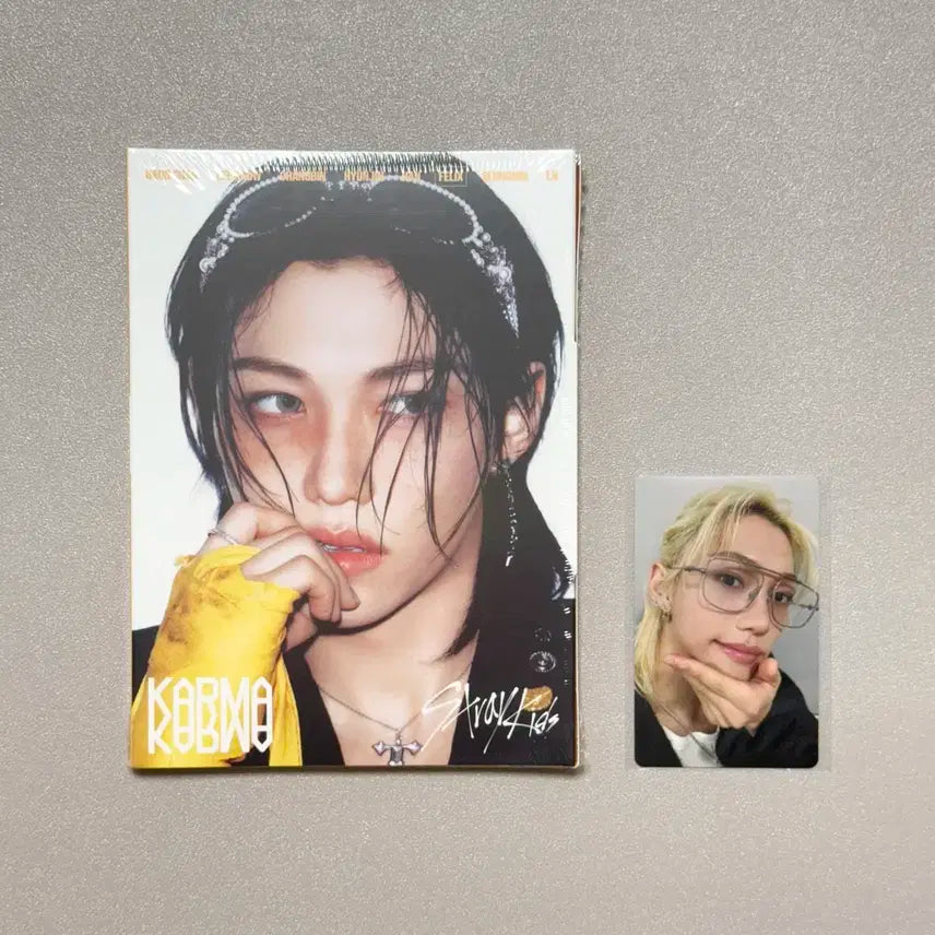 스키즈 KARMA아코디언 미개봉앨범+HMV특전포카/필릭스