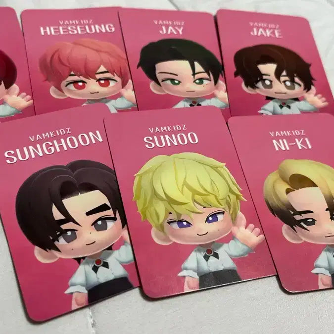 엔하이픈 월드 팝업 밤키즈 VAMKIDZ 쿠폰 카드 일괄