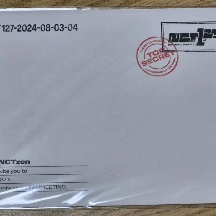 NCT127 엔시티 마크 8주년 팬미팅 초대장 판매 양도