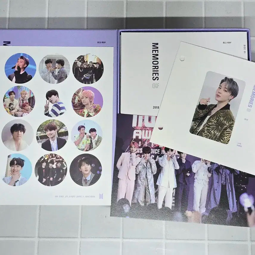 방탄소년단 2018 메모리즈 블루레이 풀셋 지민 포카 bts jimin