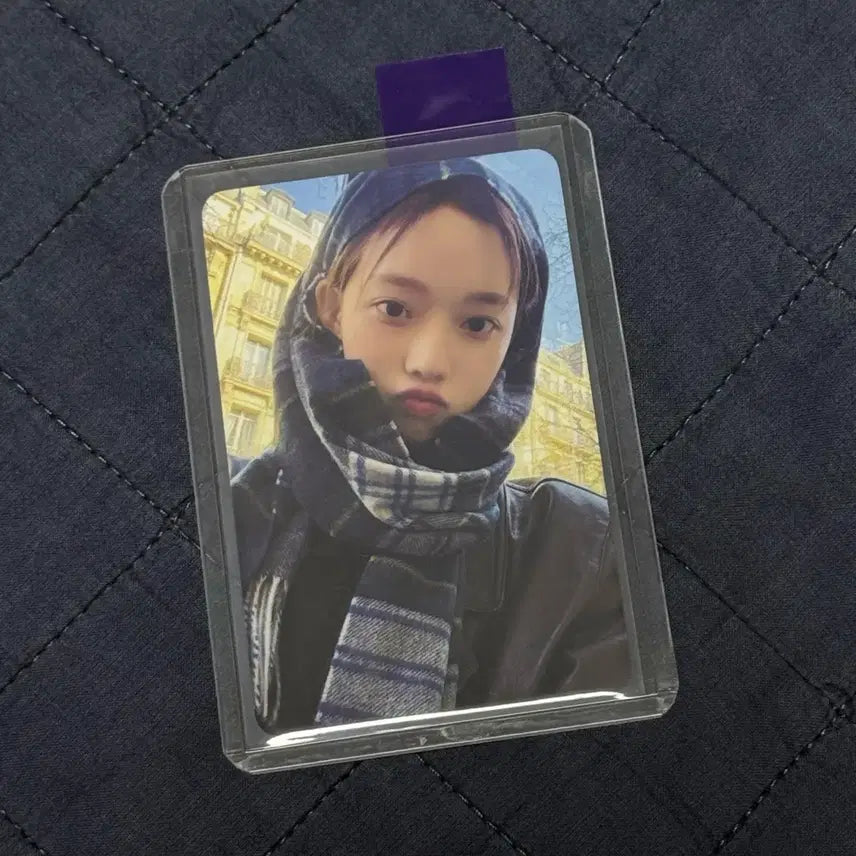 에스파 윈터 더티워크 QQ뮤직 쩡숭이 포카 양도