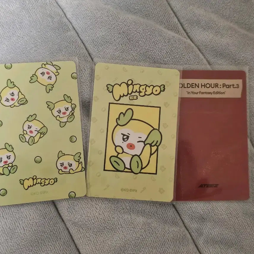 에이티즈 민기 포카 3장 세트