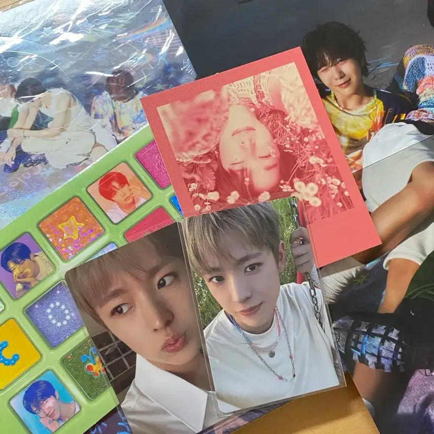 엔시티위시 유우시 리쿠 포카 컬러 개봉앨범 양도 초회한정반 베이비블루