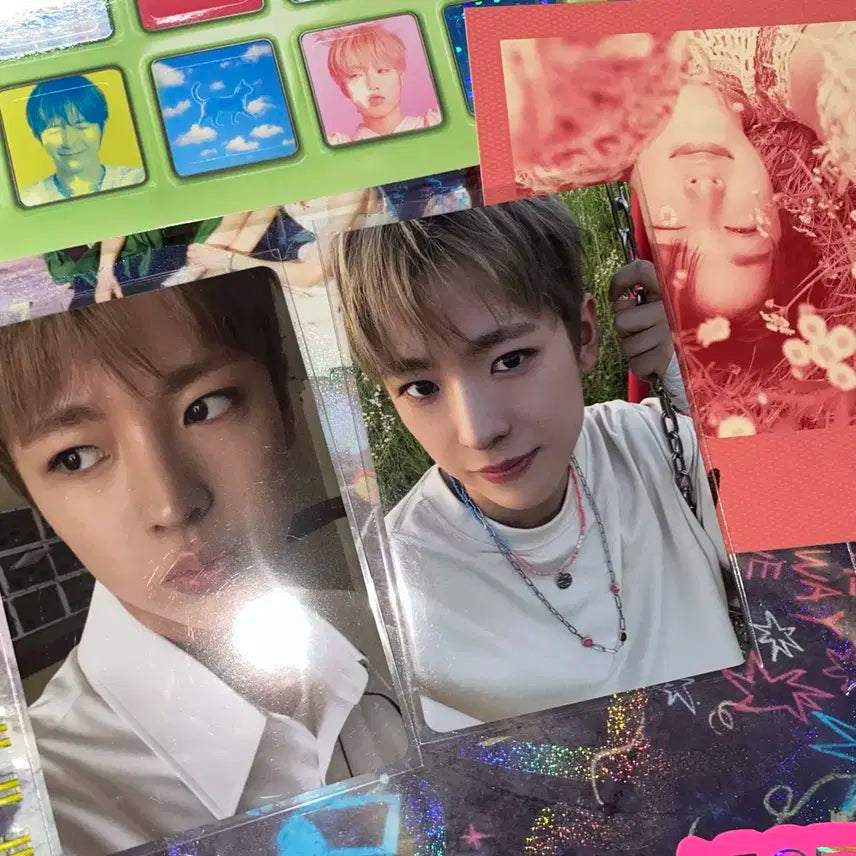 엔시티위시 유우시 리쿠 포카 컬러 개봉앨범 양도 초회한정반 베이비블루