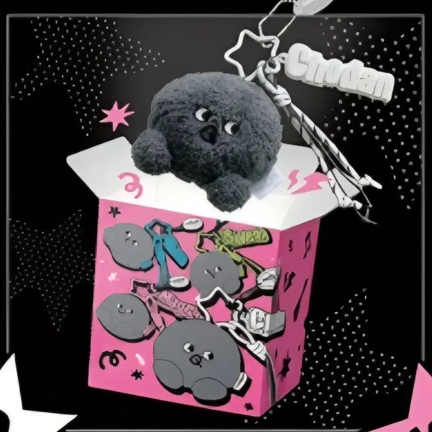 QWER 2주년 팝업 바위게 키링 마젠타