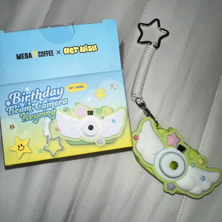 엔시티위시 듀듀빔카메라 메가커피 카메라 빔 키링