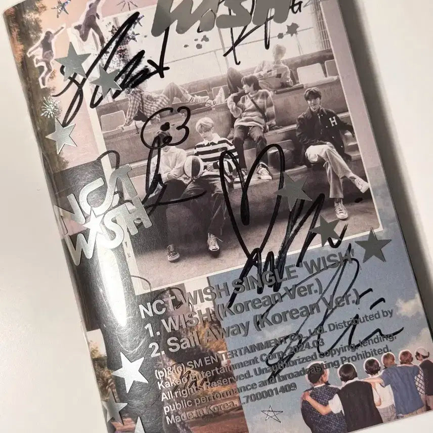 엔시티 위시 친필싸인 앨범