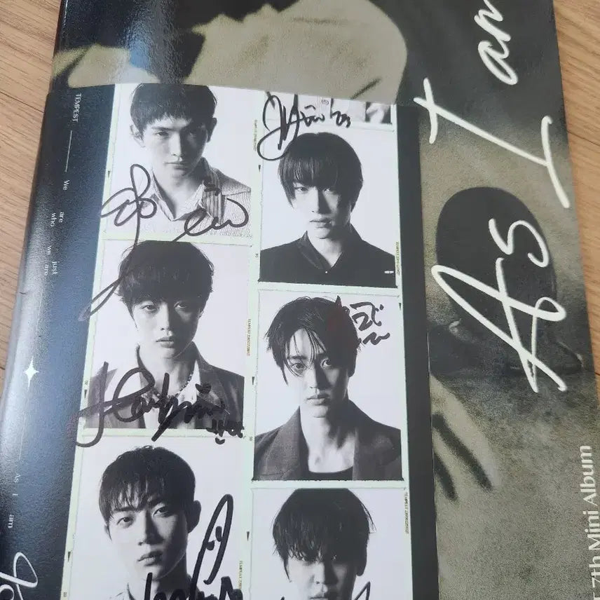 템페스트 친필 사인 앨범