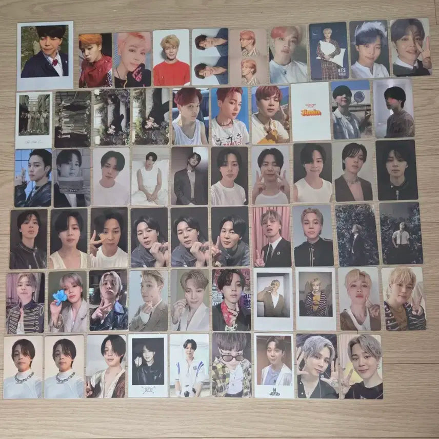 방탄소년단 지민 포카 59장 일괄