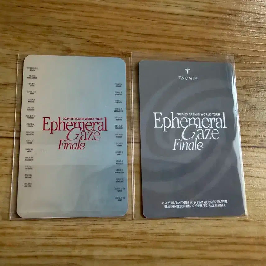 태민 포카 2종 일괄판매