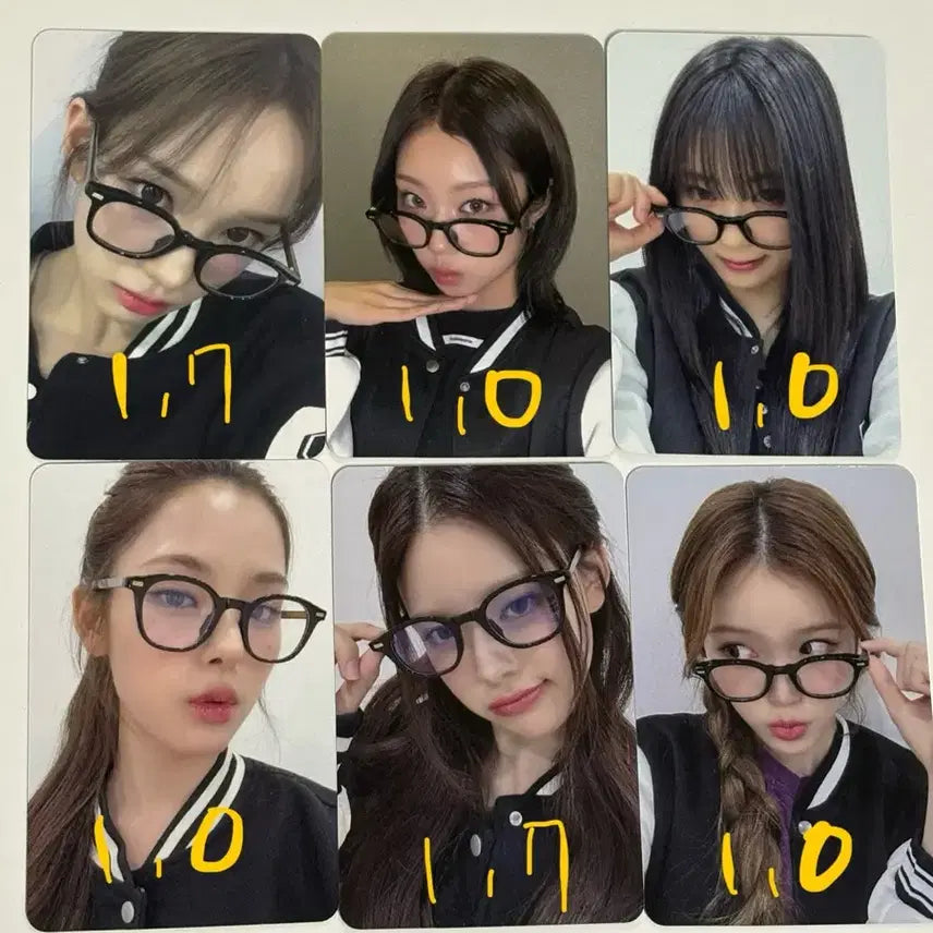 이즈나 izna 과잠 안경 애플뮤직 미공포 포토카드 포카 맘마미아