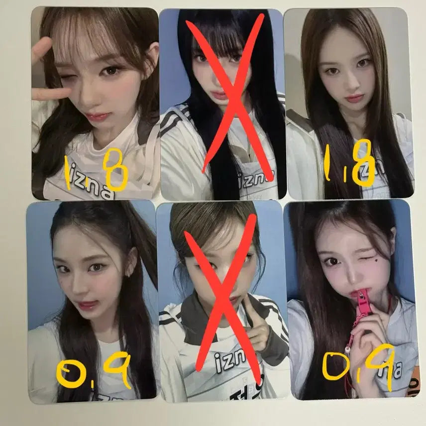 이즈나 izna 아육대 에버라인 미공포 포토카드 포카 맘마미아