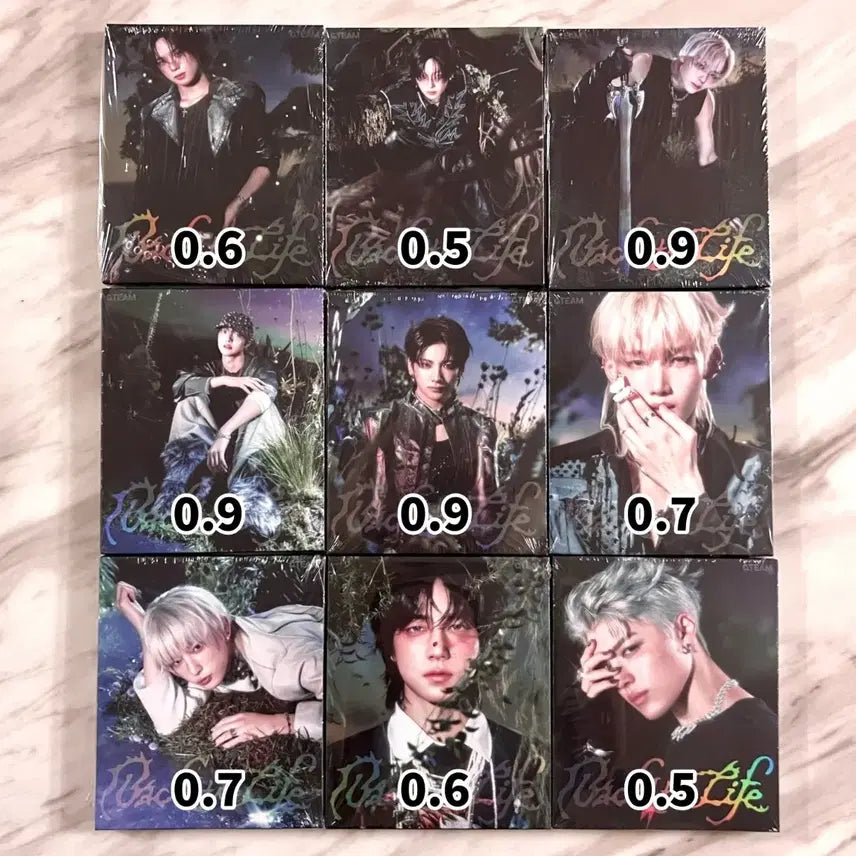 앤팀 gs25 지에스25 미공포 특전 포카 포토카드 미개봉앨범 roar