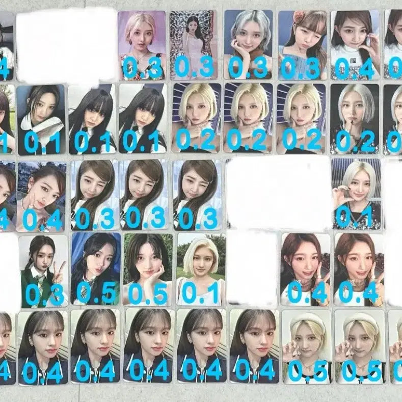 아이브 가을 안유진 레이 장원영 리즈 이서 포카 판매 양도 합니다!