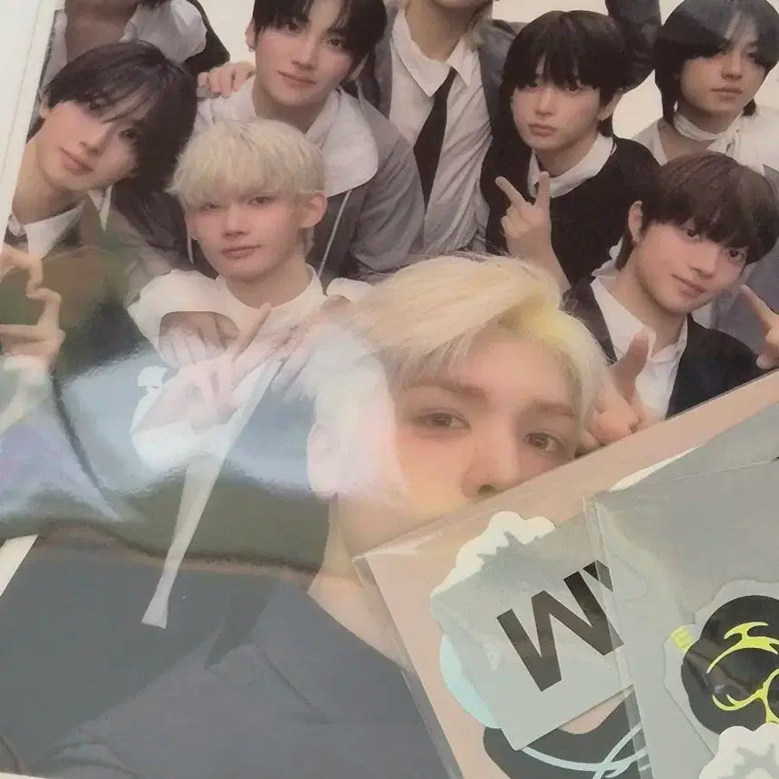 앤팀 back to life 위버스 특전 단체 pet 스탠드