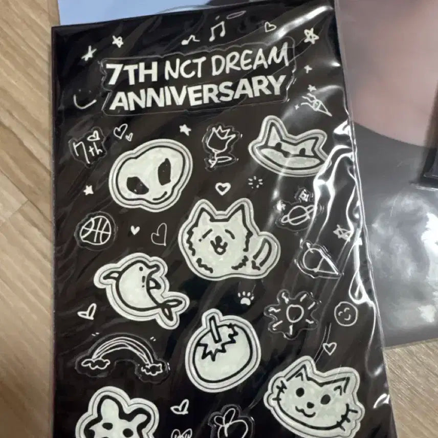 엔시티 드림 7주년 야광스티커 nct dream