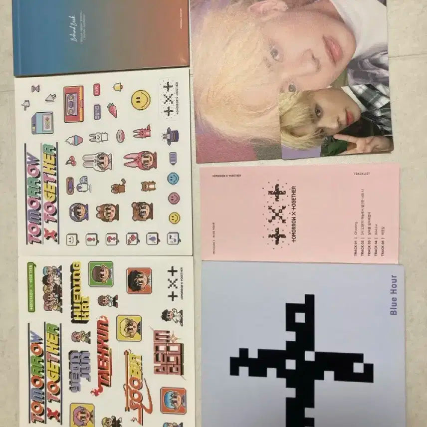 투모로우바이투게더 Blue Hour 앨범 풀세트+전원싸인