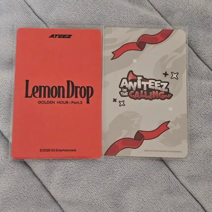 에이티즈 산 포토카드 2장