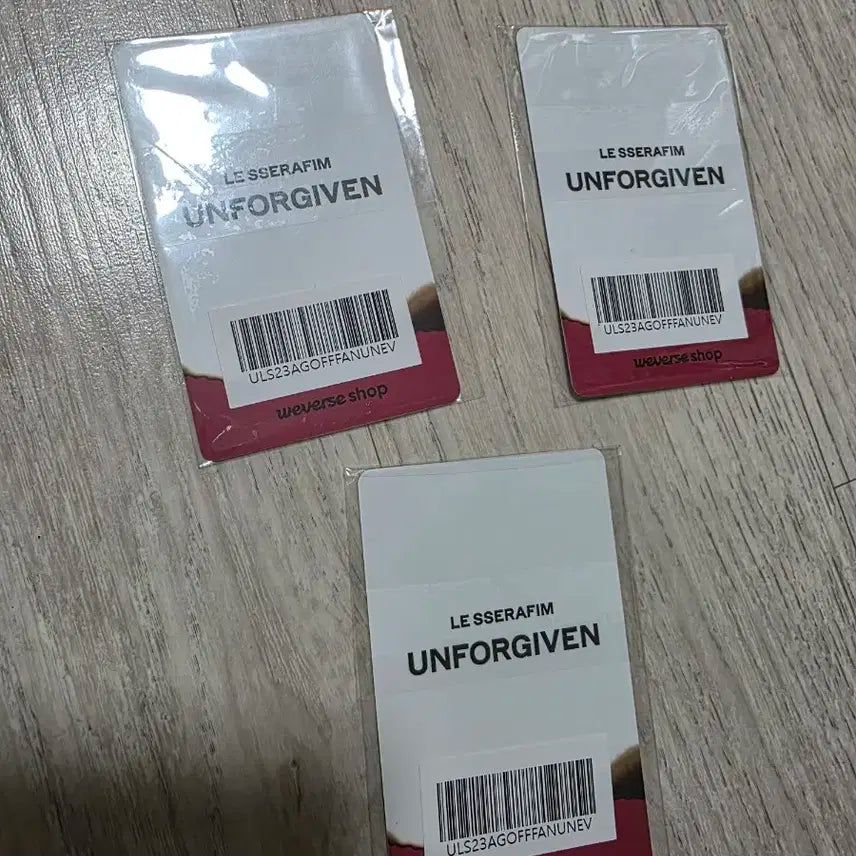 르세라핌 허윤진 카즈하 홍은채 위버스 언포기븐 포카 일괄