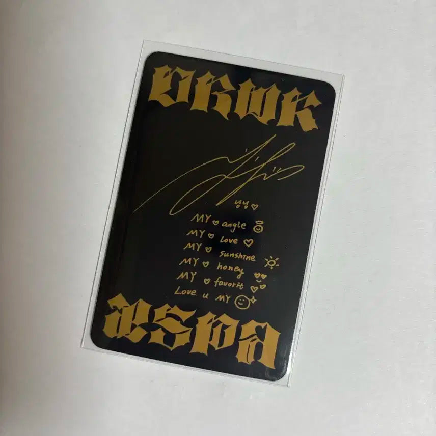 에스파 닝닝 더티워크 유럽 포카 / dirtywork UK 해외 호주