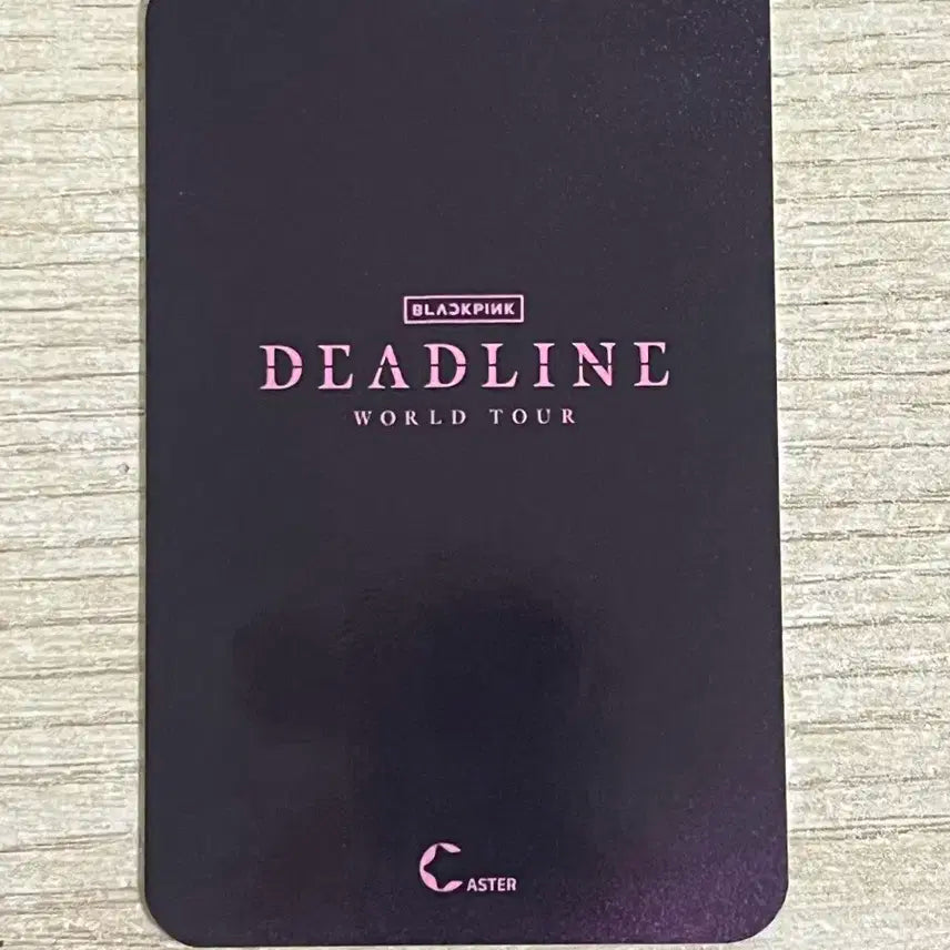 블랙핑크 데드라인 상하이 팝업 제니 포토카드