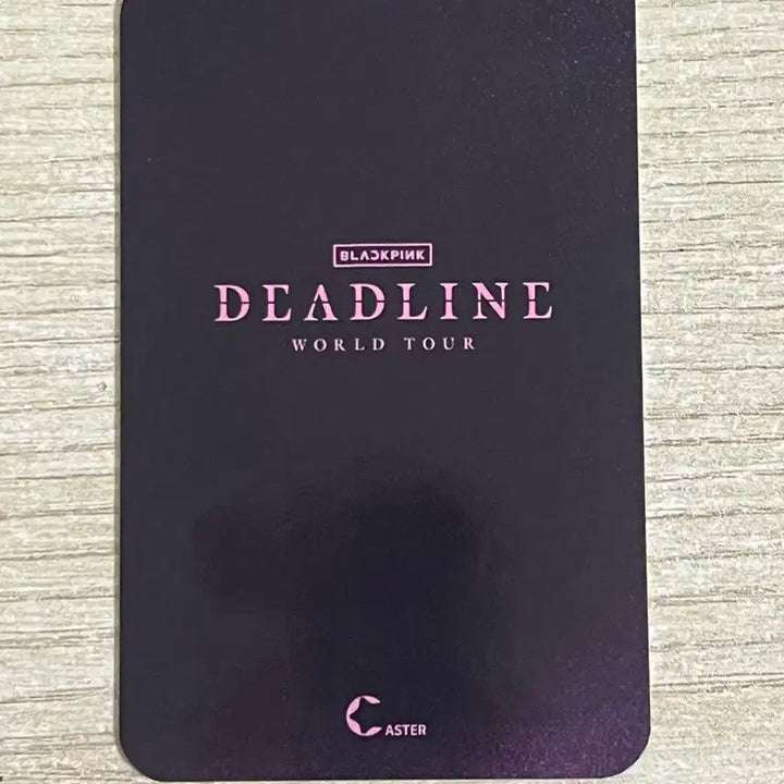 블랙핑크 데드라인 상하이 팝업 제니 포토카드