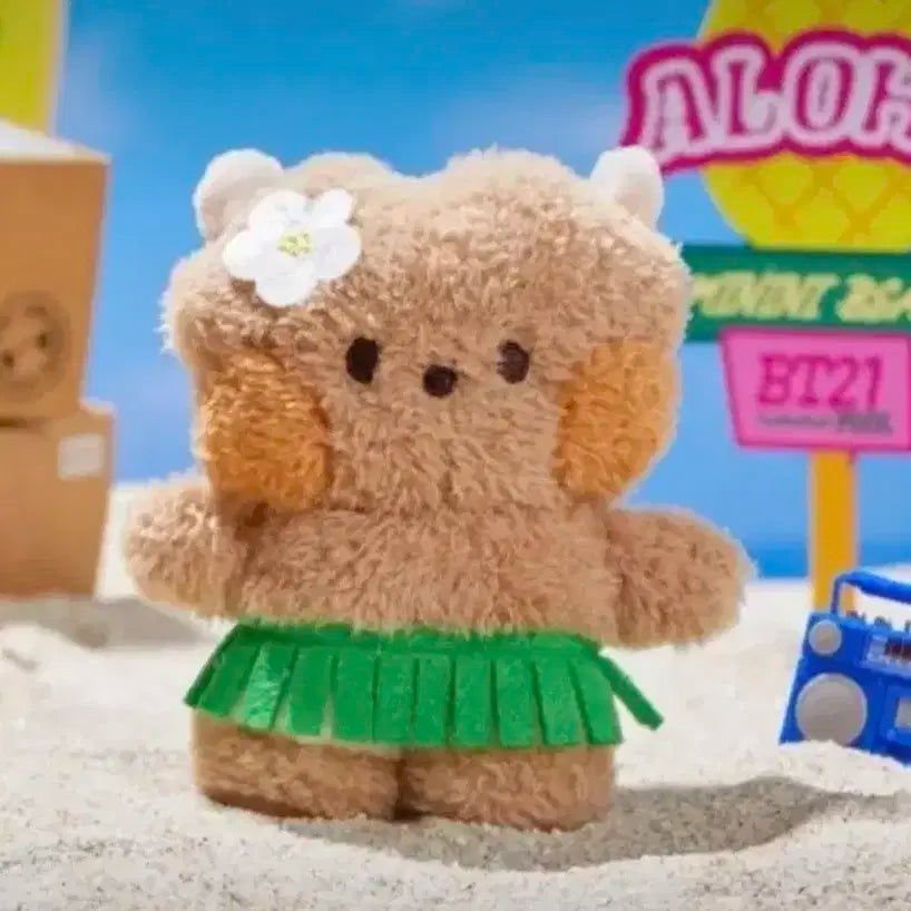 BT21 알제이 미니니 썸머 스탠딩 인형