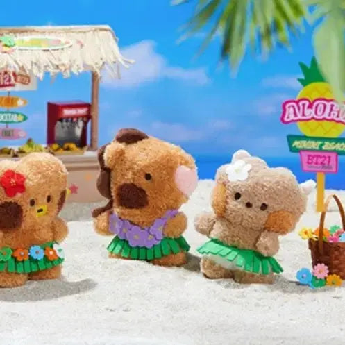 BT21 알제이 미니니 썸머 스탠딩 인형