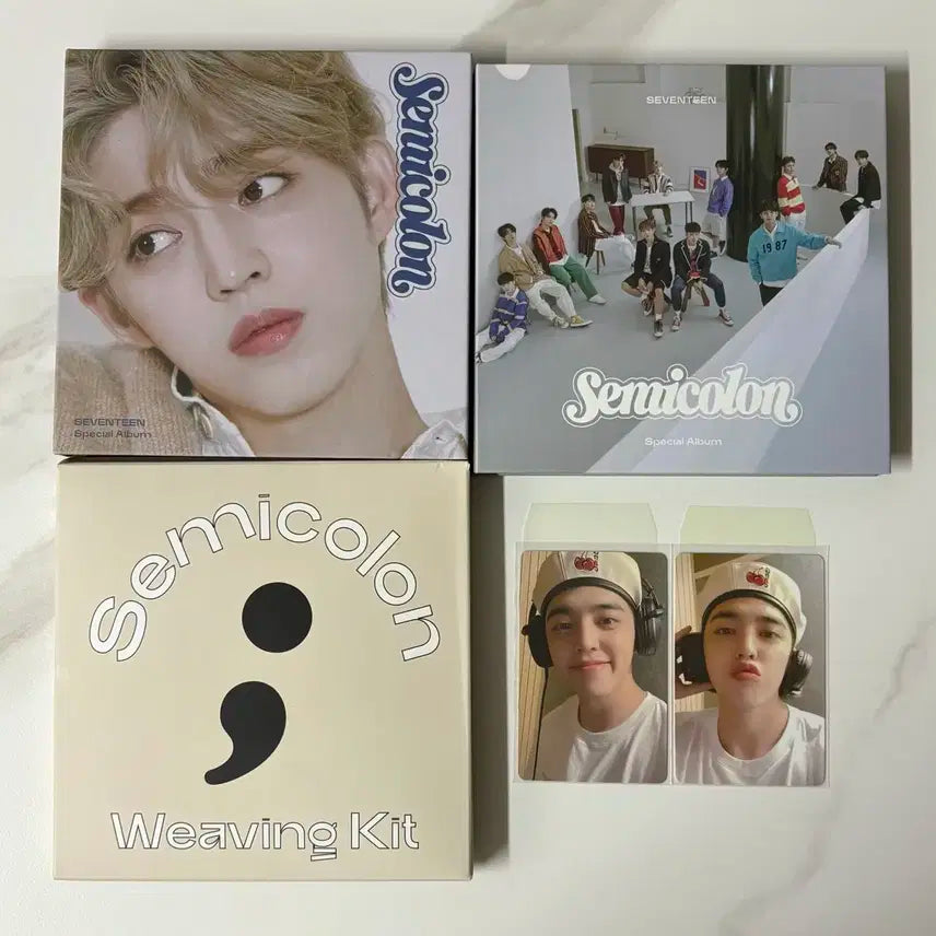 세븐틴 세미콜론 에스쿱스 포카 초회한정 초판앨범 풀셋양도
