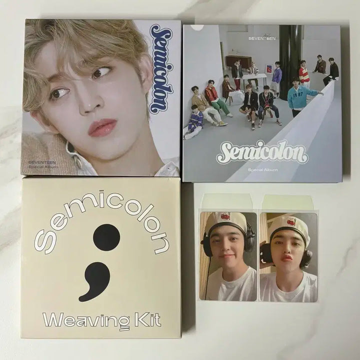 세븐틴 세미콜론 에스쿱스 포카 초회한정 초판앨범 풀셋양도