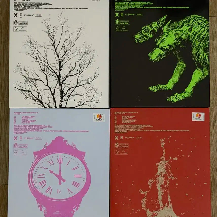 몬스타엑스 The X 앨범 4종 세트(개봉) 양도