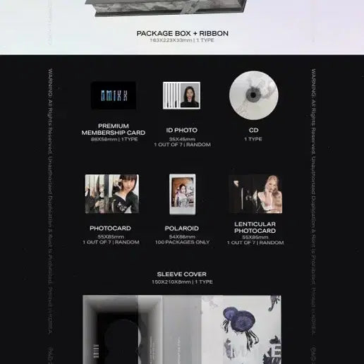 엔믹스 NMIXX ADMARE 한정판 블라인드 패키지 앨범 + 포스터