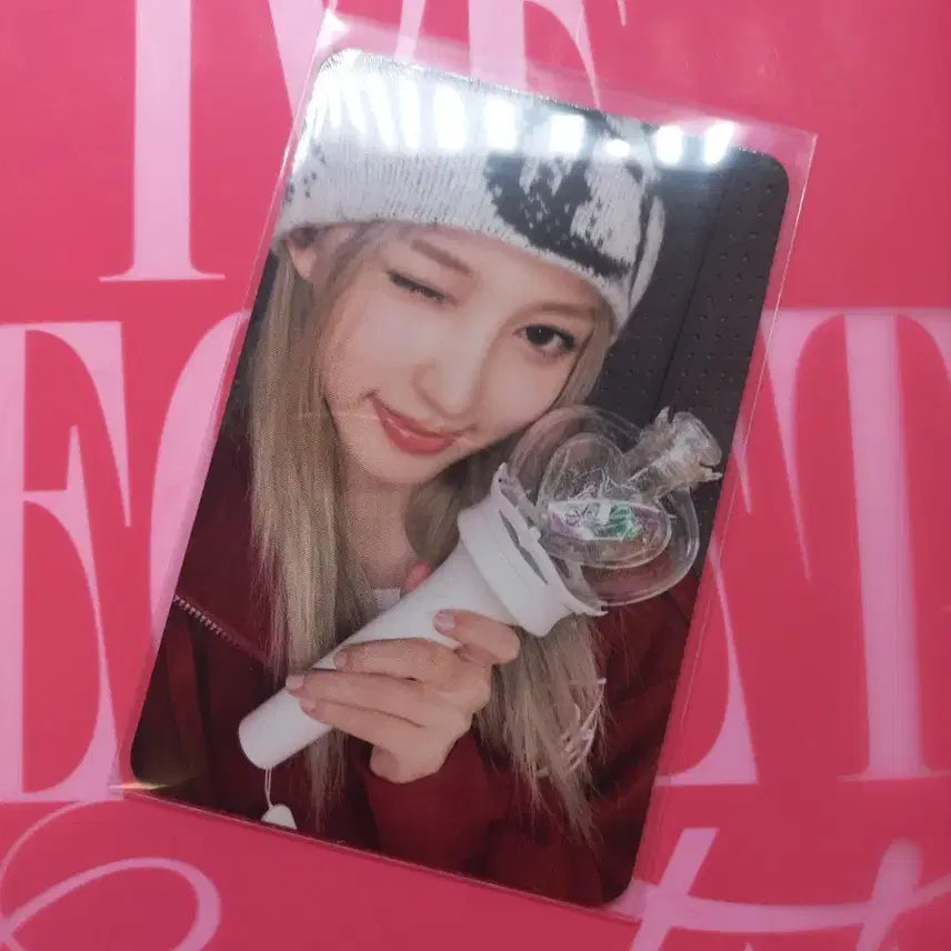 아이브 응원봉 버전2 가을 포카 팝니다