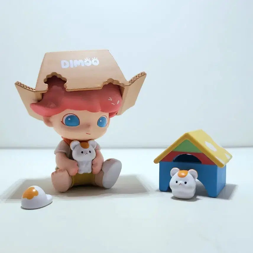 팝마트 디무 피규어 펫 베케이션 햄스터 건축가