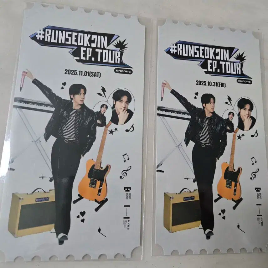 BTS 방탄소년단 진 Jin 석진 앵콘 아미존 특전 포카 티켓 세트