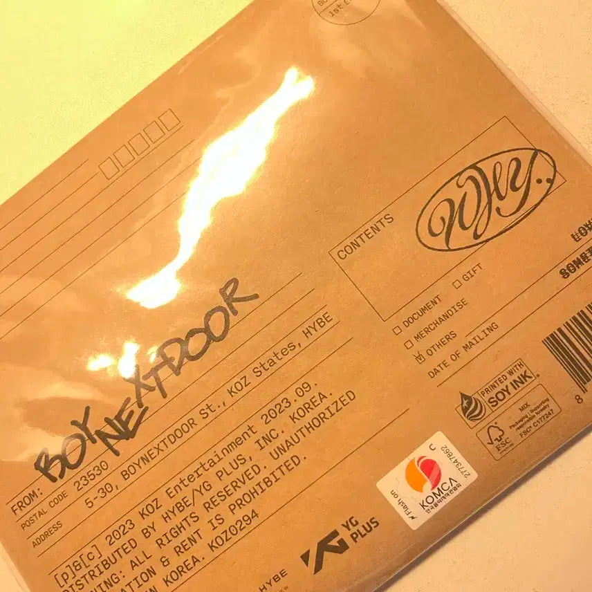 보넥도 개봉앨범